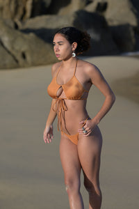Brazilian bikini bottoms in Copper