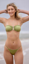 Sun-baker bikini bottom in silky green