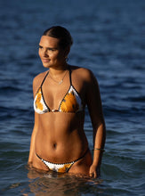 Bikini Brazilian bottoms in cow print with Embroidery