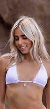 Shell Embroidery Esge Halter Triangle Bikini top