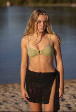 Crochet black mini Sarong “Hand-made”