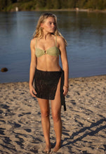 Crochet black mini Sarong “Hand-made”