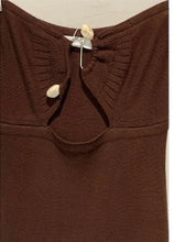 Maxi Chocolate rock dress strapless