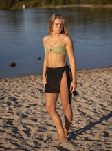 Crochet black mini Sarong “Hand-made”