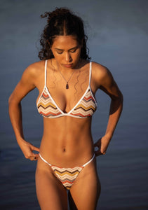 Brazilian bikini bottom in multi mesh