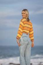 Hand-made Crochet jumper , sun set tones