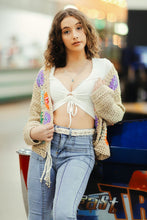 Hand-made crochet shell tassel belt