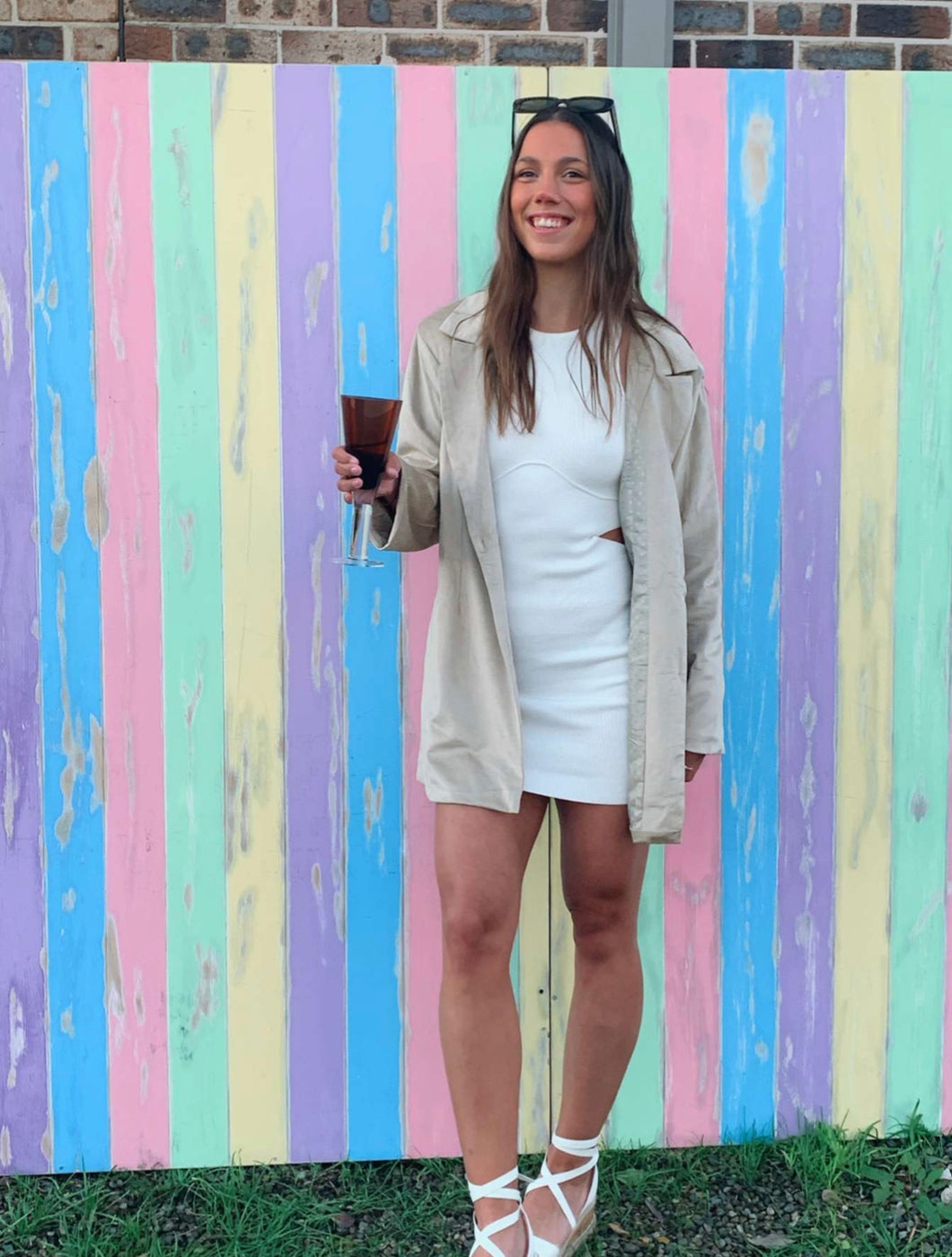 Ladies velvet neutral blazer /jacket
