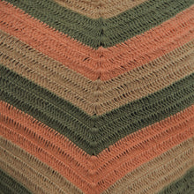 100% cotton hand made crochet knit dress - earth :peach , khaki , cream
