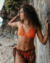 Hand-made Crochet sarong with shells